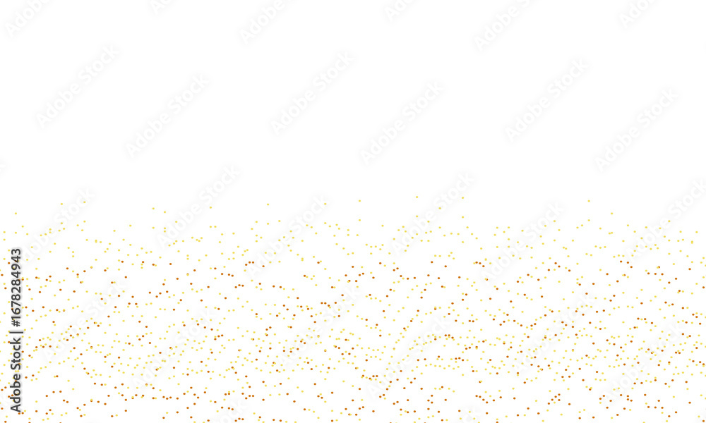Naklejka premium gold, border, confetti, dust, falling, glamour, sparkle, splash, splatter, colours, dot, festive, invitation, luxury, particle, party, round, shine, spray, transparent, wedding, effect, celebrate, art