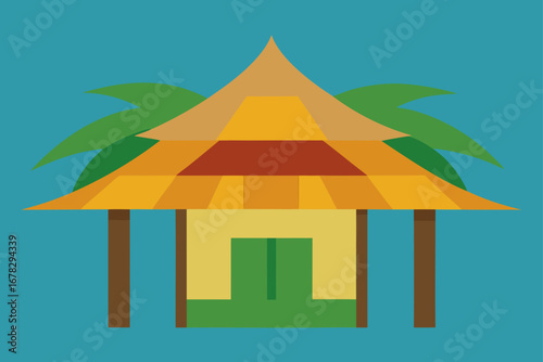 bamboo hut