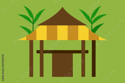 bamboo hut