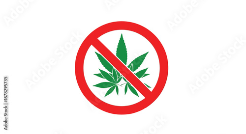 No marijuana symbol