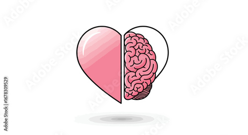 Heart and brain illustration