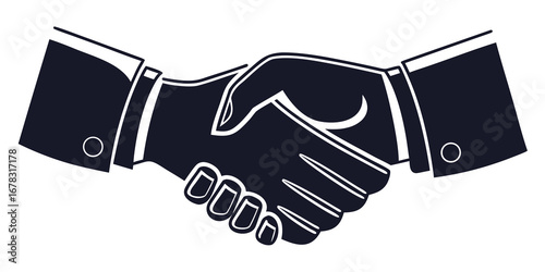 handshake vector illustration, 