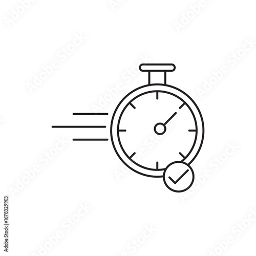 Quick approval icon vector logo set collection simple linear illustration for web and app..eps