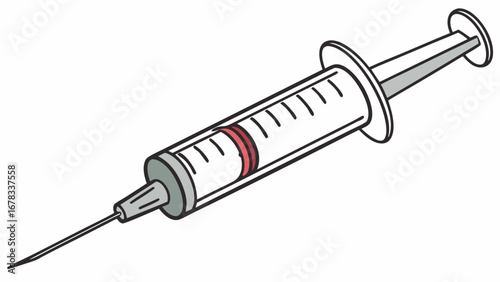 syringe isolated on white background