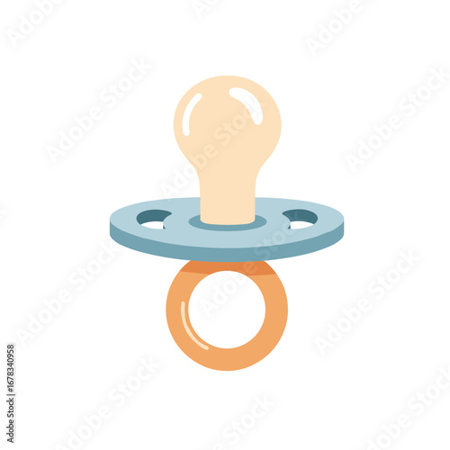 Comforting baby pacifier for soothing and development of oral motor skills for infants and newborns