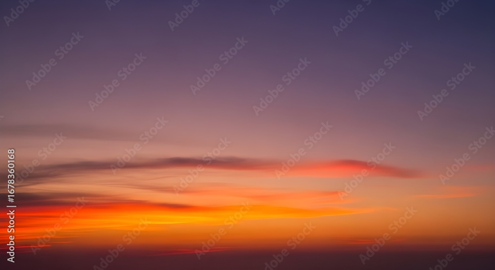 Obraz premium Vibrant Sunset Sky with Colorful Clouds - Abstract Background