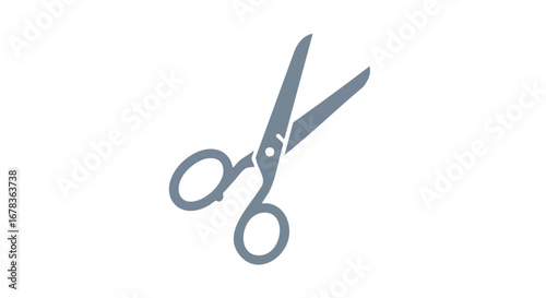 Simple and Precise Scissor Illustration for Creative Projects and Design Applications
