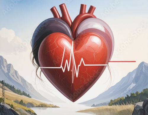 Happy Blue Cloud with Kawaii Face on White Background