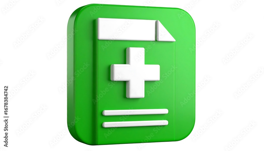 Fototapeta premium Medical file icon