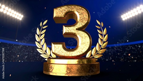 Award Number 3 in Stadium