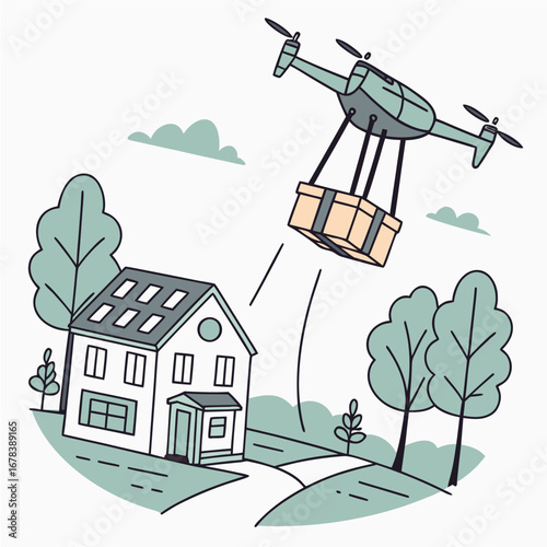 house and trees