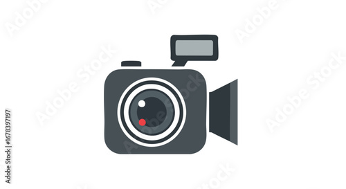 Retro Camcorder Icon Capturing Memories and Nostalgia with Simplistic Design Element Perfect for Projects