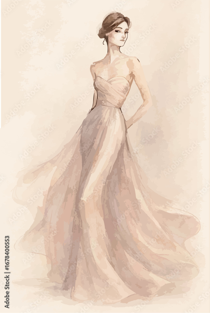 Fototapeta premium woman fashiopn design