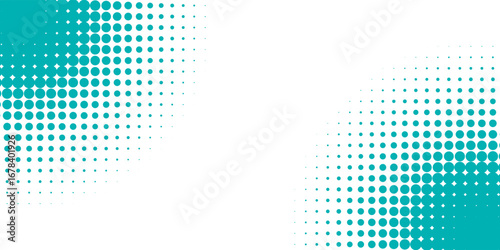 Halftone gradient. Dotted gradient, smooth dots spraying and halftones dot background seamless horizontal geometric pattern vector template set. modern vector ilustration