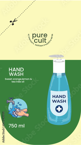 Hand wash refill packeting design