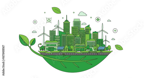 Eco Friendly Village with Renewable Energy and Sustainable Living