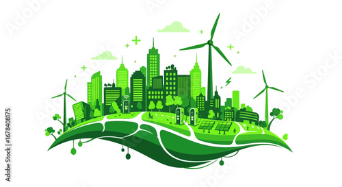 Eco Friendly Village with Renewable Energy and Sustainable Living