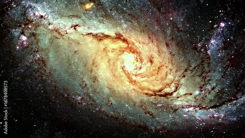 Abstract Space Journey with Stars Animation