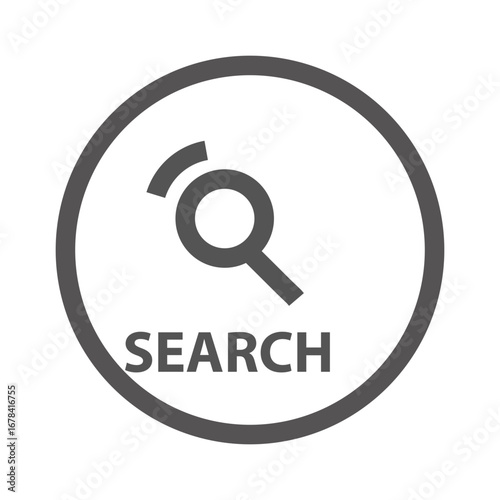 vector magnifying glass icon searcher
