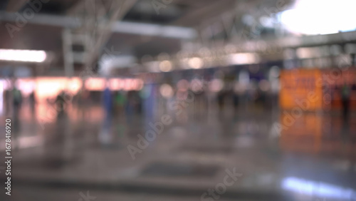 Wallpaper Mural Inside international airport during busy travel time Torontodigital.ca