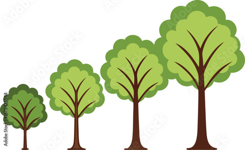 Vector illustration of a set of diverse bushes in a natural style isolated on transparent background