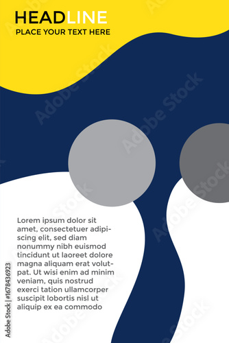 Flyer design. Business brochure template. Annual report cover. minimalist design.