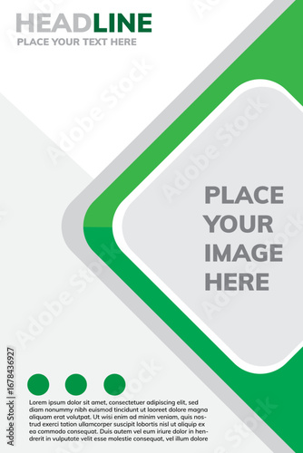 Flyer design. Business brochure template. Annual report cover. minimalist design.