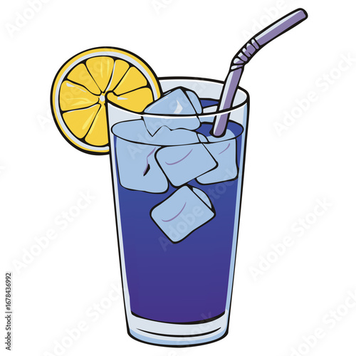 Butterfly Pea Lemonade Tea refreshing beverage