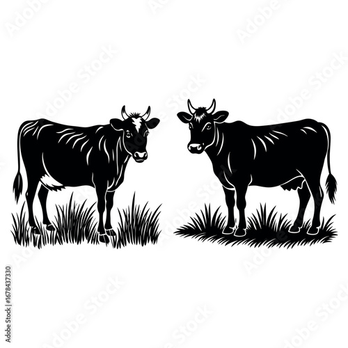 cow silhouette 