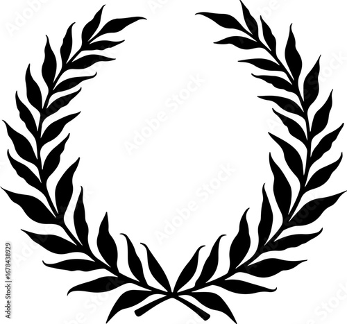 laurel wreath vector illustration, wreath, laurel, leaf, vector, frame, decoration, award, illustration, floral, branch, symbol, design, gold, crown, pattern, art, flower, nature, vintage, border, rib