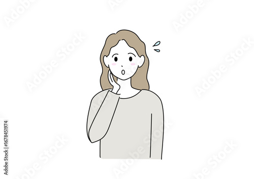 困っている女性