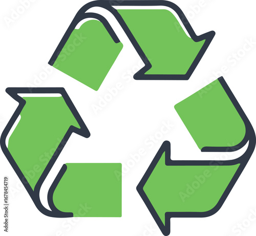 Recycle vector icon