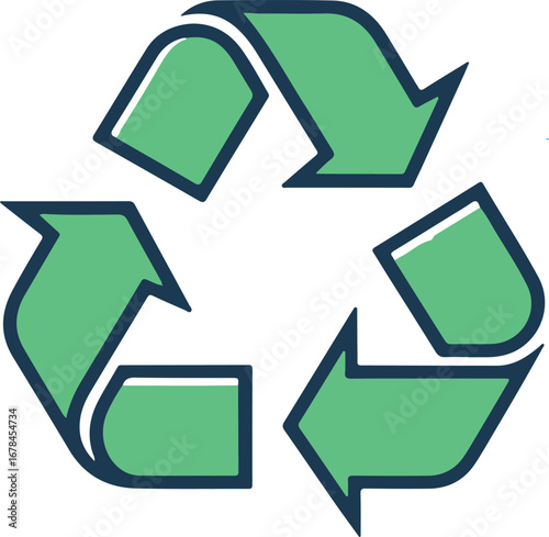 Recycle vector icon