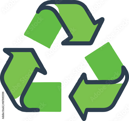 Recycle vector icon
