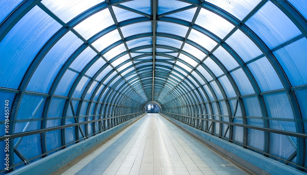 Obraz premium Modern pedestrian tunnel