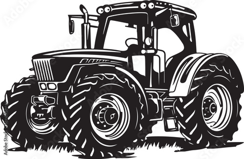 Farm Tractor Silhouette Bundle
