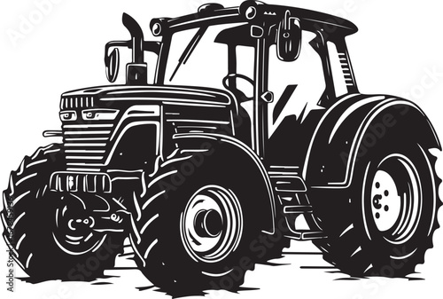 Farm Tractor Silhouette Bundle