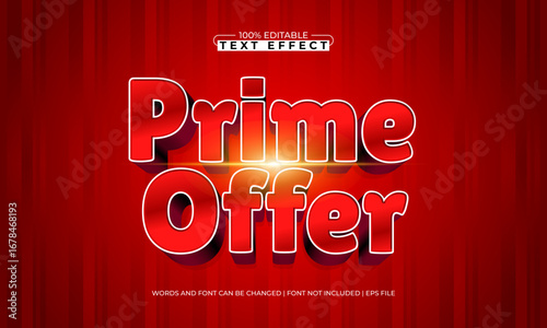 prime offer editable text effect for sale