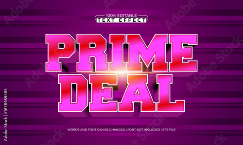 prime deal editable text effect for sale