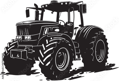 Farming Tractor Outline Pack