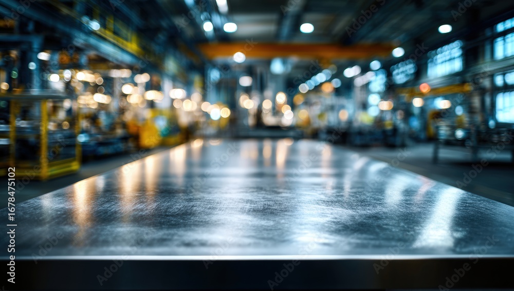 custom made wallpaper toronto digitalIndustrial metal table in factory