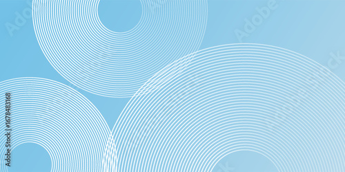 Modern pastel colorful blue and white gradations. Circle effect style abstract, vector illustration eps10