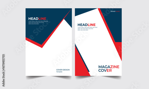 Book cover, magazine, brochure, annual report can be adapted in A4.