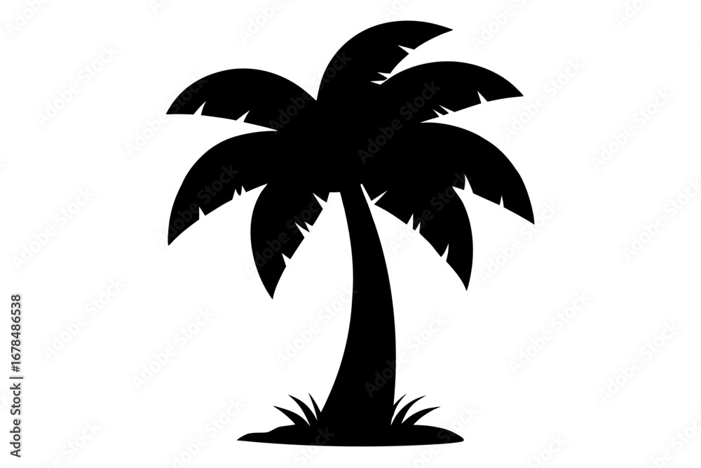 Fototapeta premium palm tree silhouette