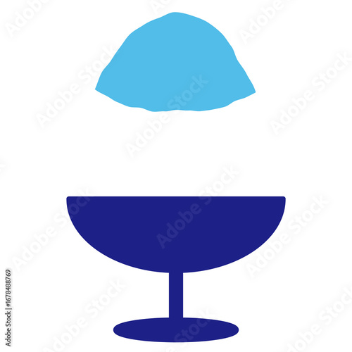 Blue shaved ice 