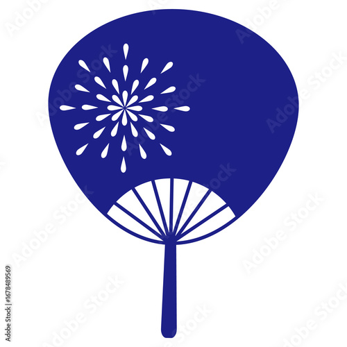 Paper Fan with firework