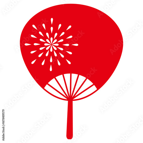 Paper Fan with firework