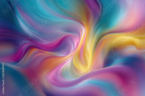 Abstract swirl of vibrant colors (3)