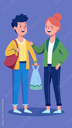 Two women are shopping and one of them is holding a pink shirt. The other woman is holding a green jacket
