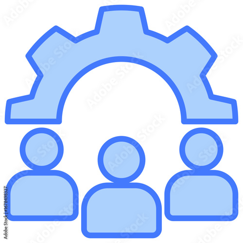 People Blue Icon